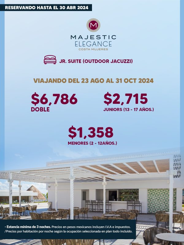 Costa Mujeres | Hotel MAJESTIC ELEGANCE | todo incluido